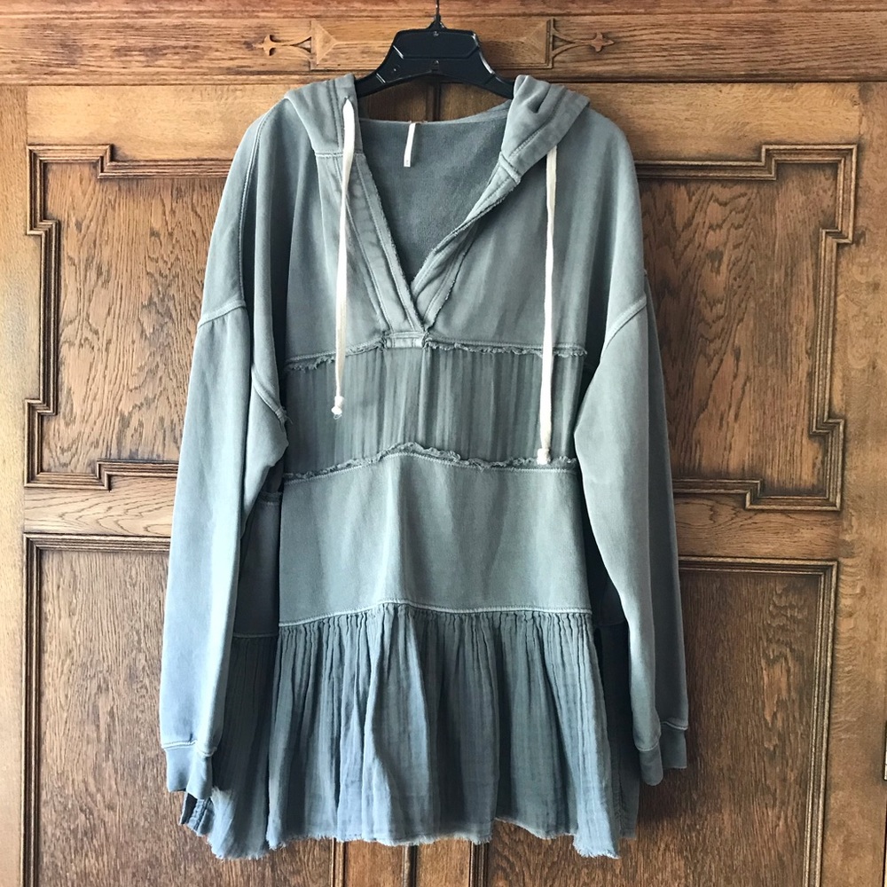 Free People Pullover - tiered hoodie